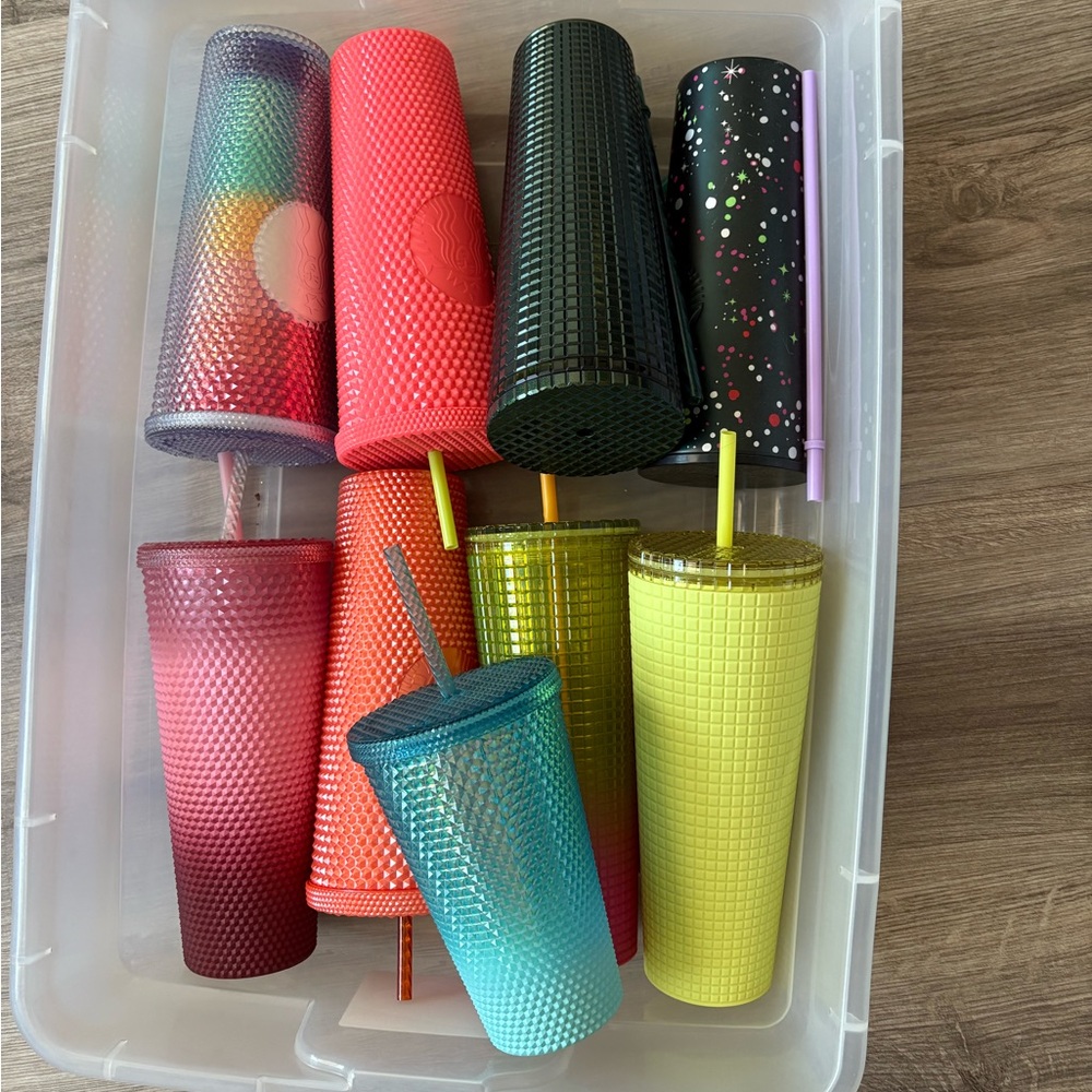 Bundle of 9 new Starbucks cold drink tumblers